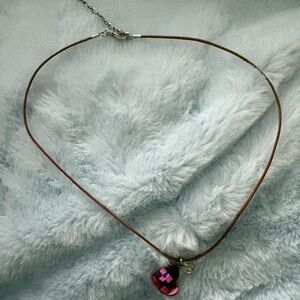 Swarovski Pink Heart Pendant Necklace